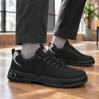 Men's Leather Look Platform Trainers – Chunky Sole Trainers