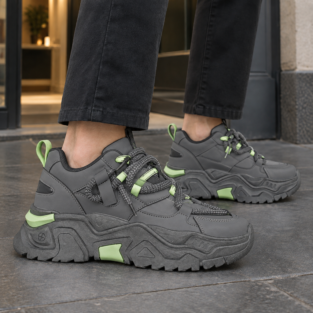 Men's Chunky Lace-Up Trainers – Everyday Trainers