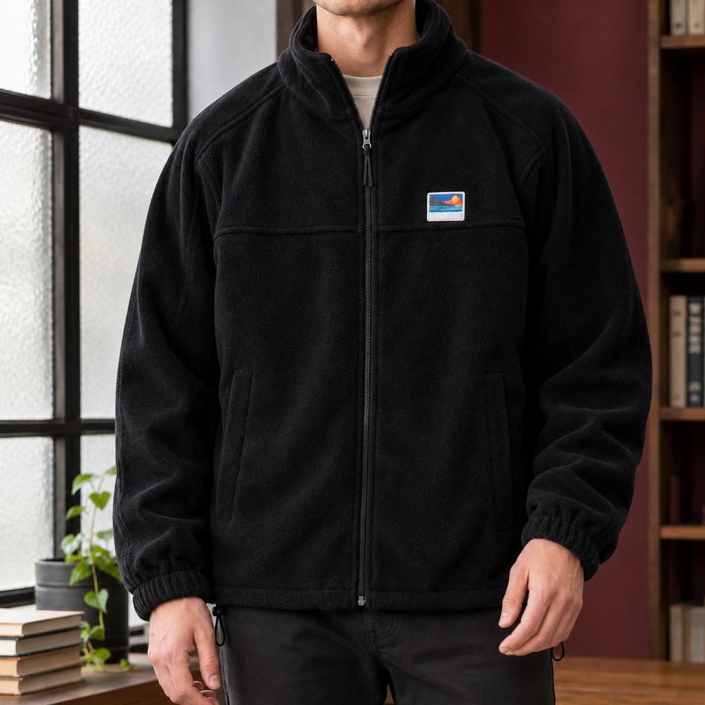 Men's Fleece Jacket – Full Zip Winter Jacket