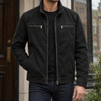 Men's Washed Cotton Blend Jacket – Casual Layer