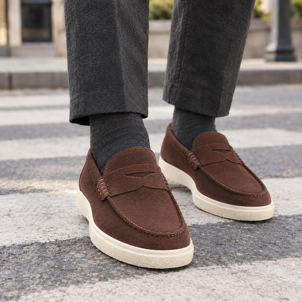 Men's Suede Loafers – Smart Casual Shoes