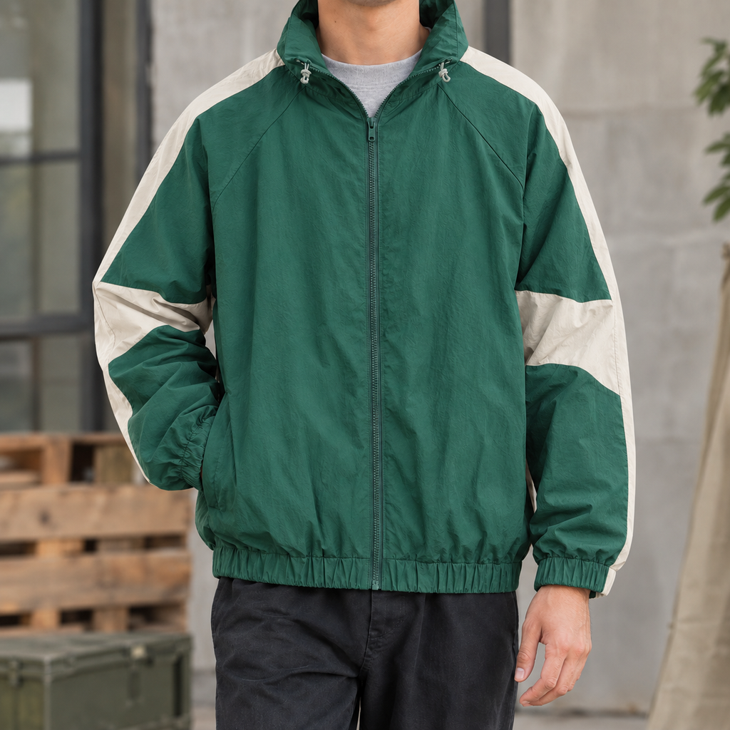 Men's Colorblock Zip Jacket – Relaxed Casual Jacket