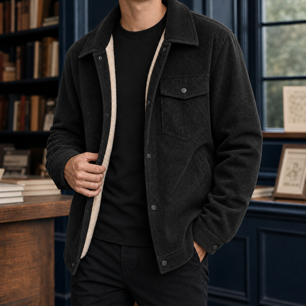 Men's Corduroy Jacket – Padded Winter Jacket
