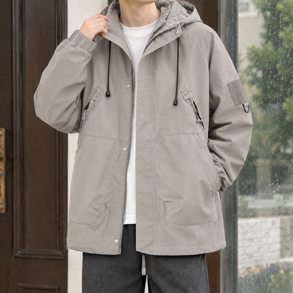 Men's Hooded Utility Jacket – Winter Jacket