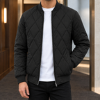 Men's Quilted Bomber Jacket – Padded Winter Jacket