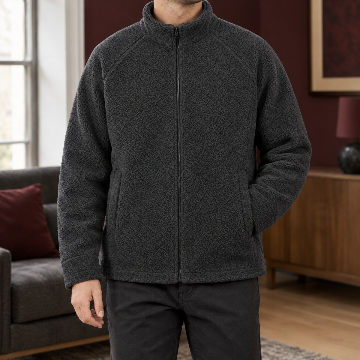 Men's Fleece Jacket – Relaxed Winter Layer