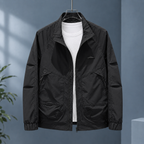 Men's Lightweight Stand Collar Jacket – Relaxed Everyday Jacket