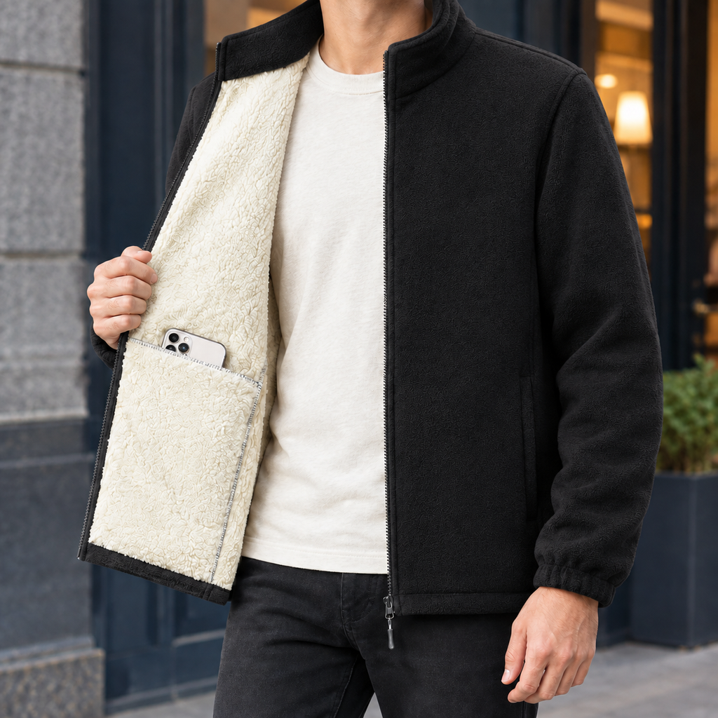 Men's Fleece Jacket – Plush Lined Winter Layer