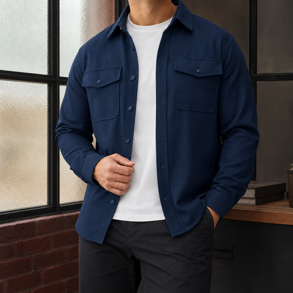 Men's Cotton Overshirt – Winter Shirt Jacket