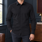 Men's Wool Blend Fitted Shirt – Smart Shirt
