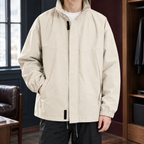 Men's Stand Collar Zip Jacket – Smart Casual Layer