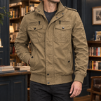 Men's Cotton Blend Utility Jacket – Winter Jacket