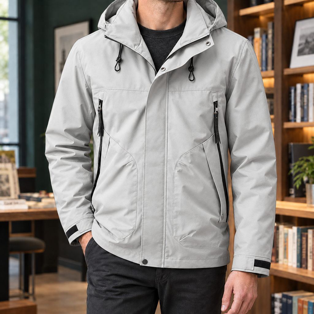 Men's Waterproof Jacket – Hooded Winter Coat