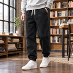 Men's Corduroy Joggers – Tapered Cuffed Trousers