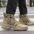 Men's Camouflage Lace-Up Boots – Chunky Lug Sole