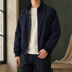 Men's Harrington Jacket with Plaid Lining – Winter Jacket