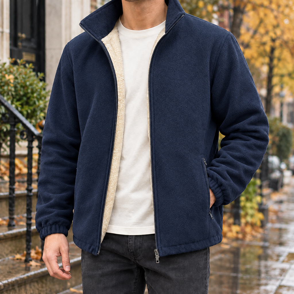 Men's Cashmere Fleece Lined Jacket – Winter Jacket