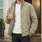 Men's Lightweight Stand Collar Jacket – Mesh Lined Everyday Jacket