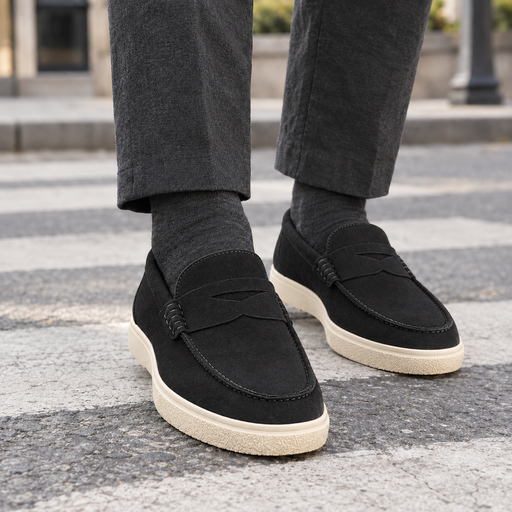 Men's Suede Loafers – Smart Casual Shoes