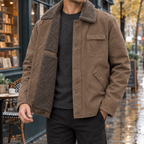 Men's Cashmere Blend Jacket – Relaxed Winter Jacket