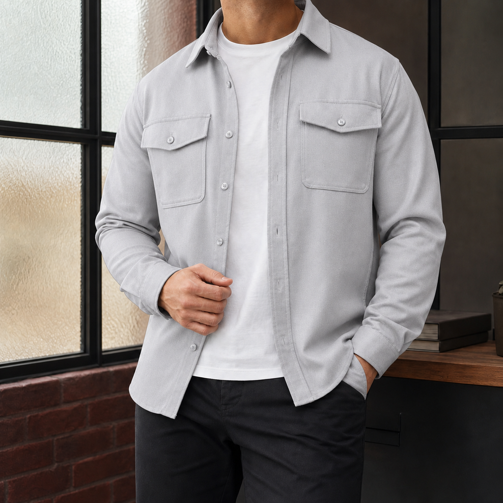 Men's Cotton Overshirt – Winter Shirt Jacket