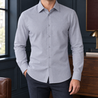 Men's Wool Blend Fitted Shirt – Smart Shirt