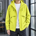Men's Hooded Utility Jacket – Soft Woven Winter Jacket