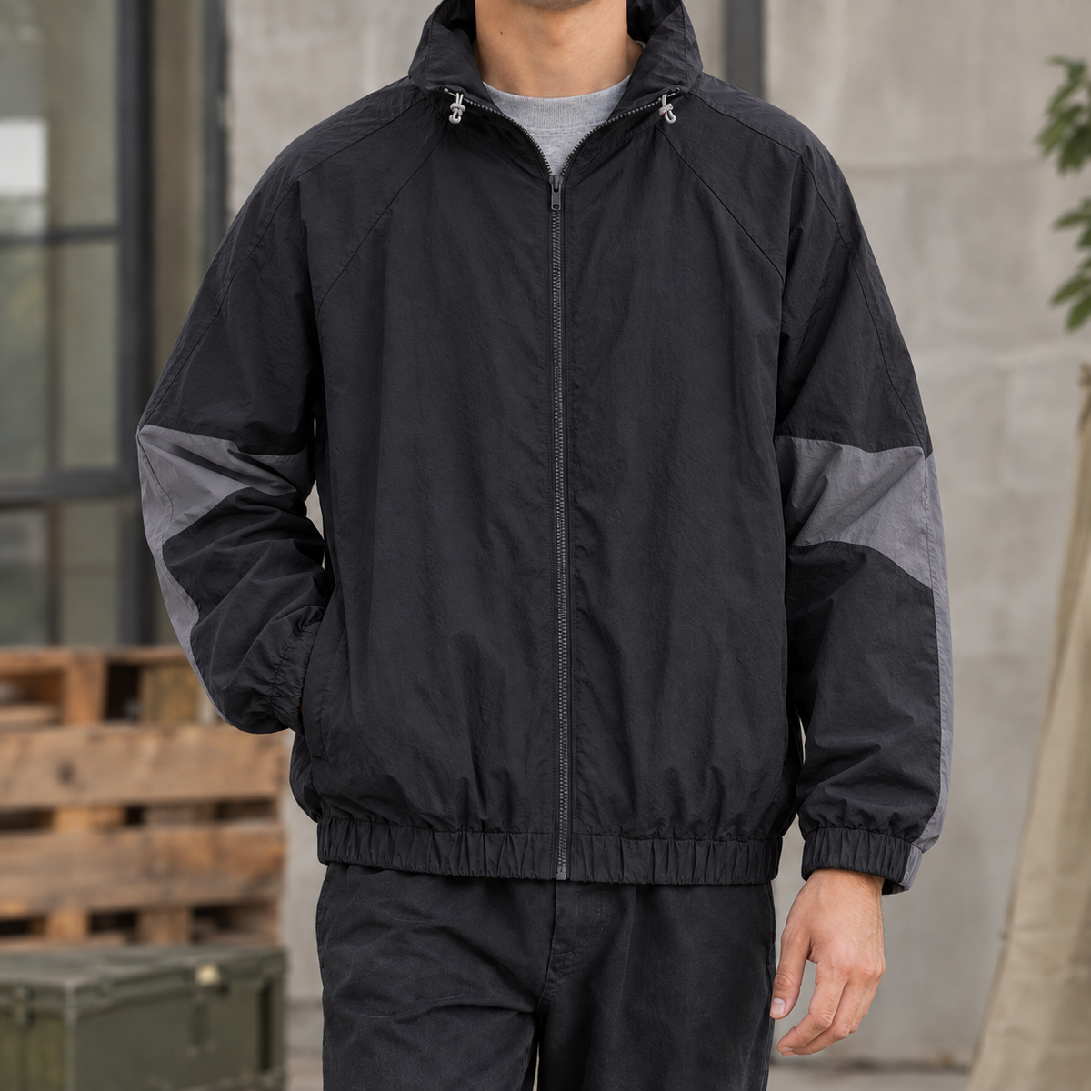 Men's Colorblock Zip Jacket – Relaxed Casual Jacket