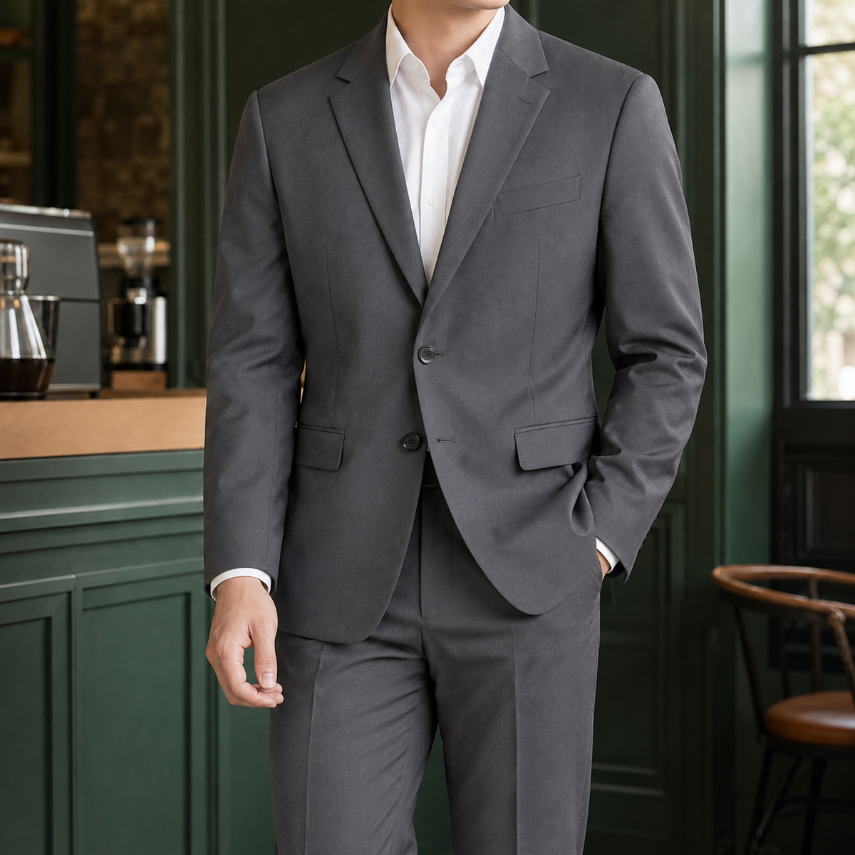 Men's Two Piece Tailored Suit – Smart Workwear