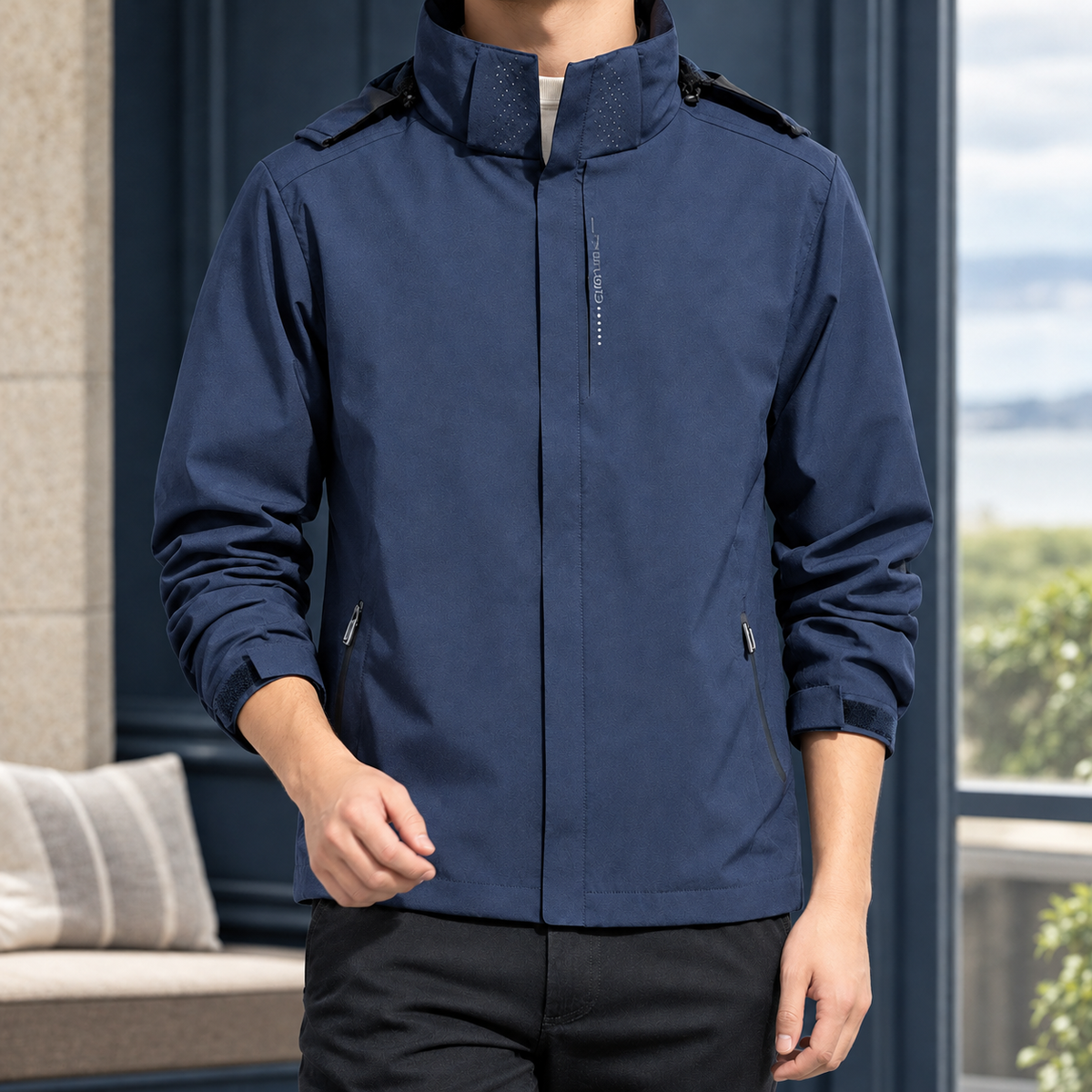 Men's Hooded Jacket – Lightweight Winter Jacket