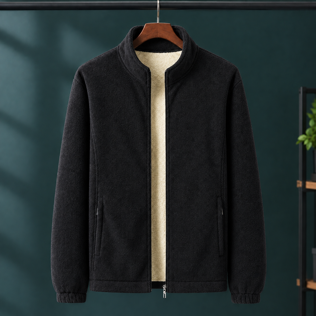 Men's Fleece Jacket – Full Zip Winter Jacket