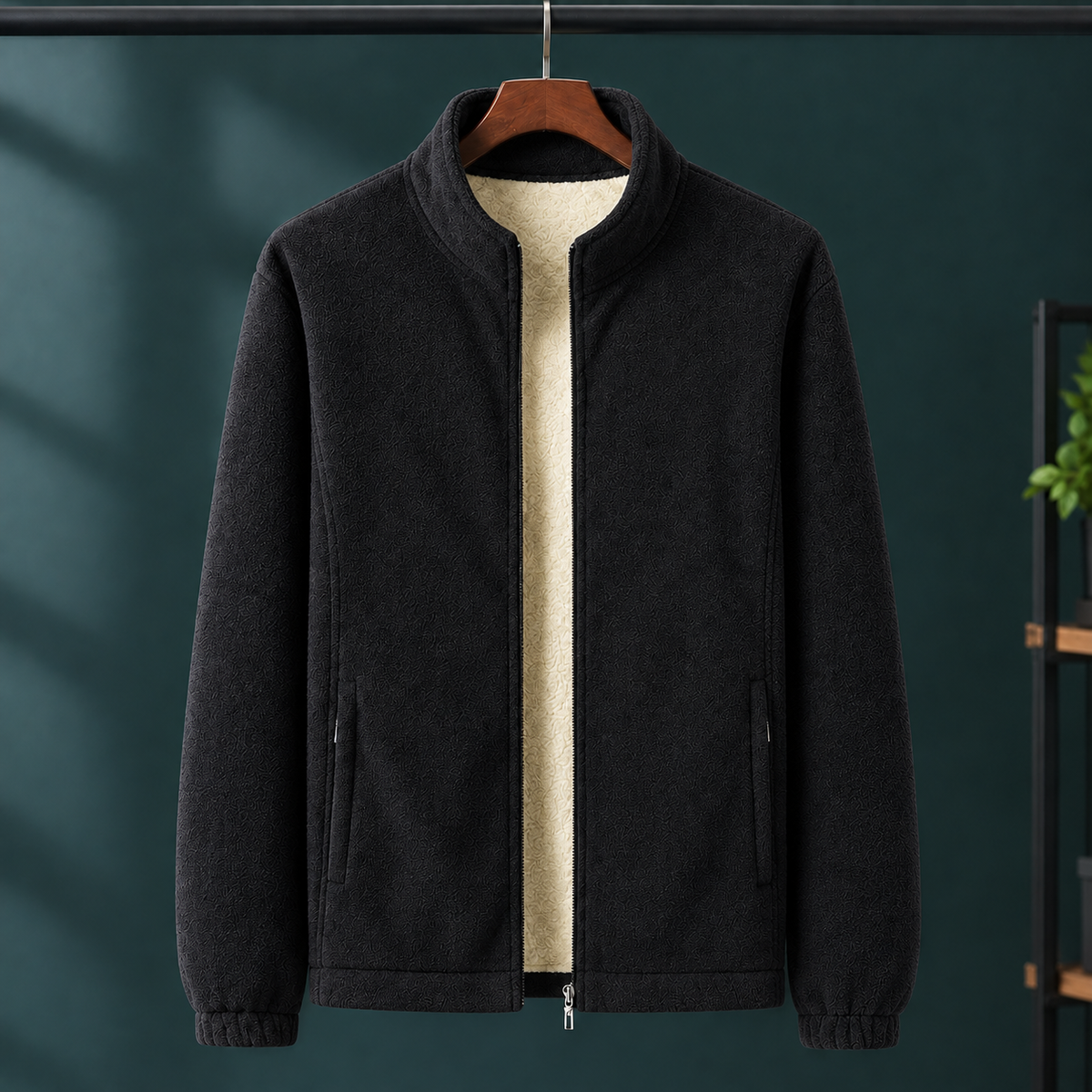 Men's Fleece Jacket – Full Zip Winter Jacket