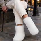 Men's Plush Lined Slip-On Boots – Warm Winter Boots