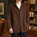 Men's Hooded Jacket with Drawstring – Winter Jacket