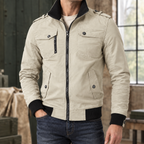 Men's Fitted Utility Jacket – Smart Casual Layer