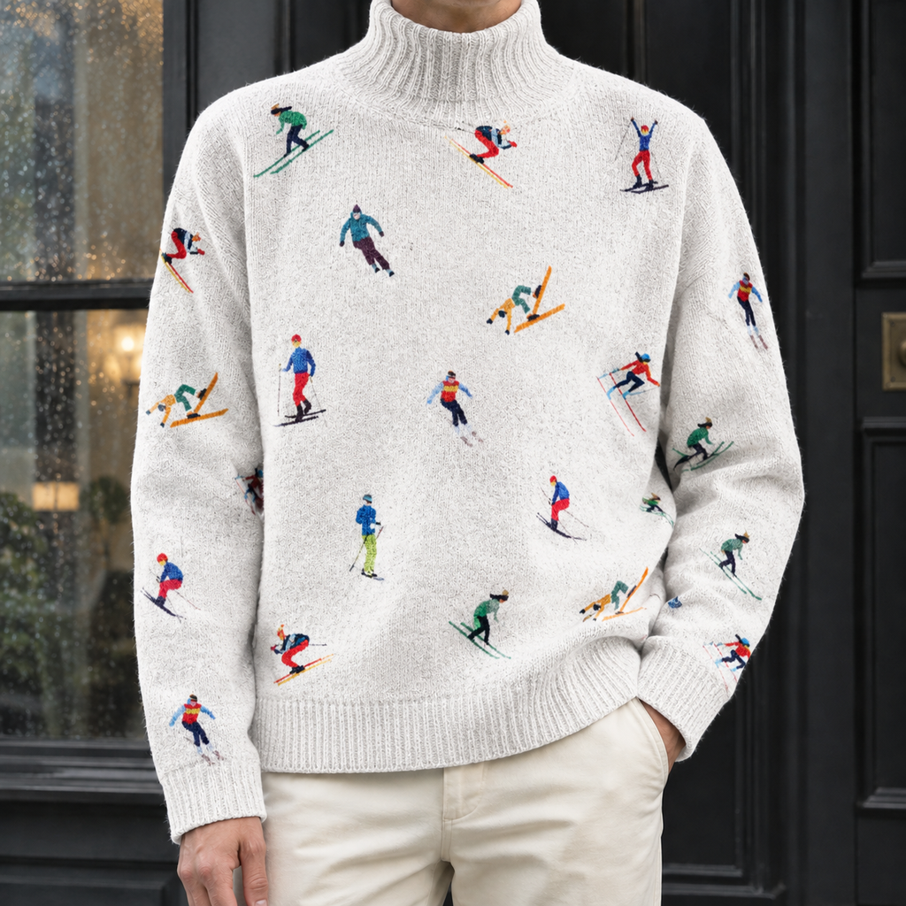Men's Turtleneck Jumper – Soft Knit Roll Neck