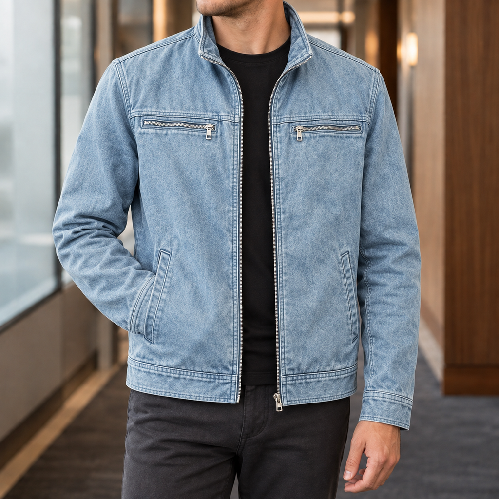 Men's Washed Cotton Utility Jacket – Winter Jacket