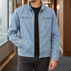 Men's Washed Cotton Utility Jacket – Winter Jacket