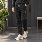 Men's Relaxed Tapered Trousers – Drawstring Waist