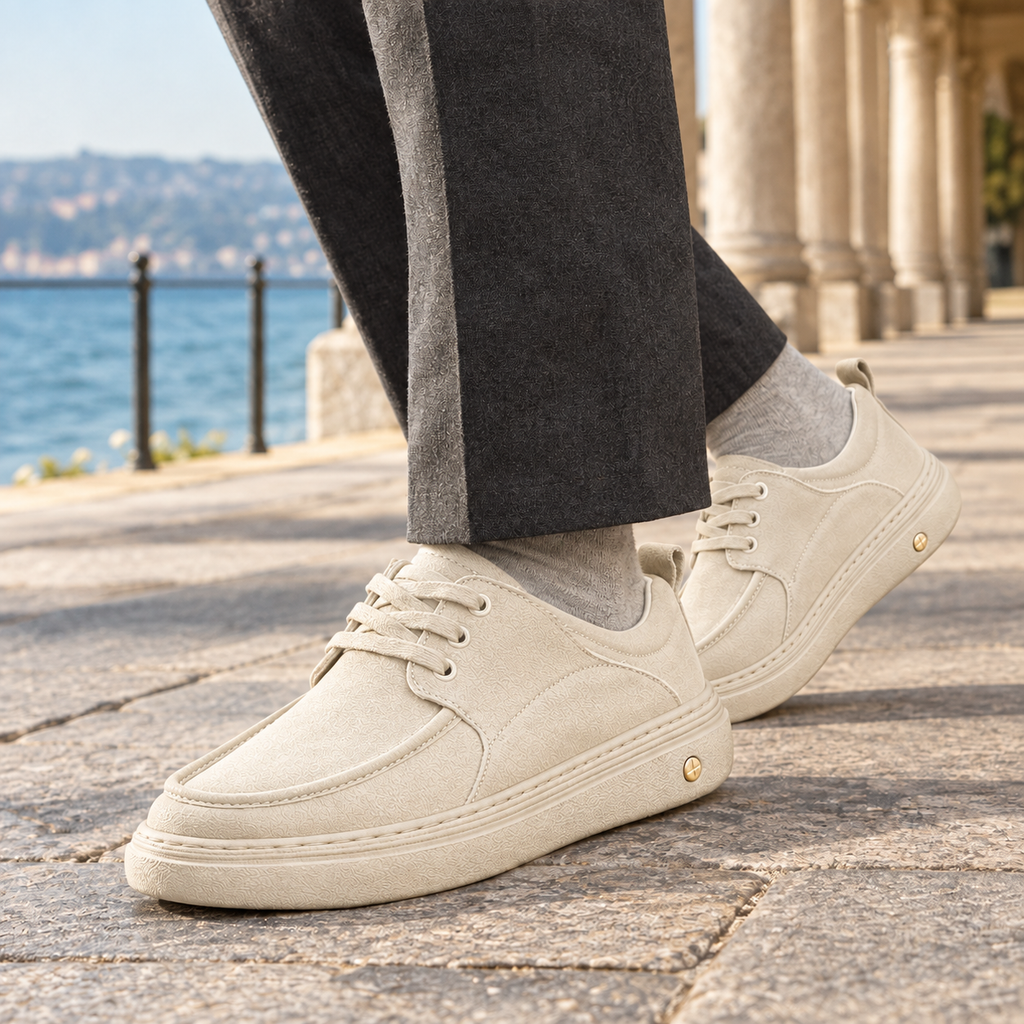 Men's Leather Look Derby Shoes – Smart Everyday Shoes