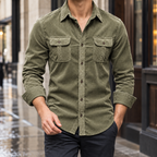 Men's Corduroy Overshirt – Winter Layering Shirt