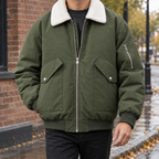 Men's Aviator Jacket – Padded Winter Jacket