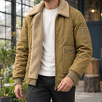 Men's Fleece Jacket – Padded Winter Jacket
