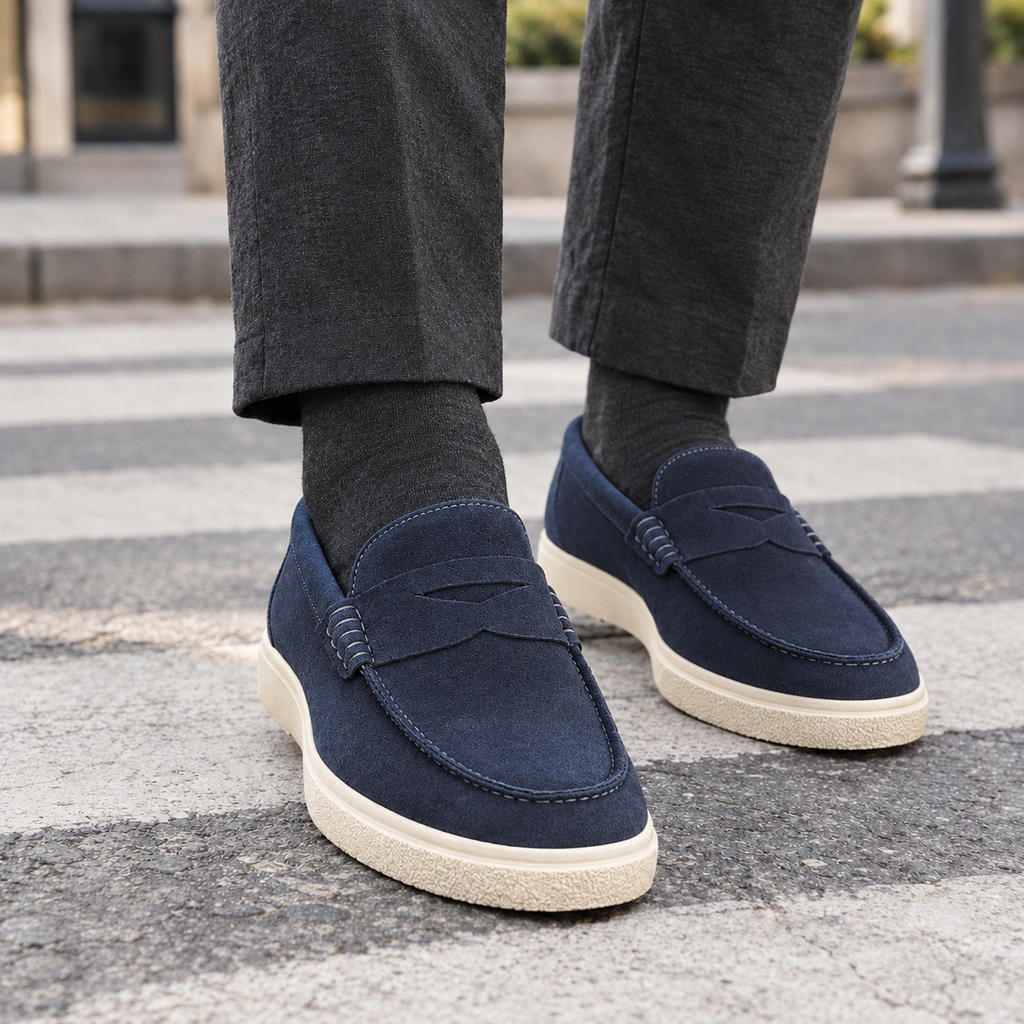 Men's Suede Loafers – Smart Casual Shoes