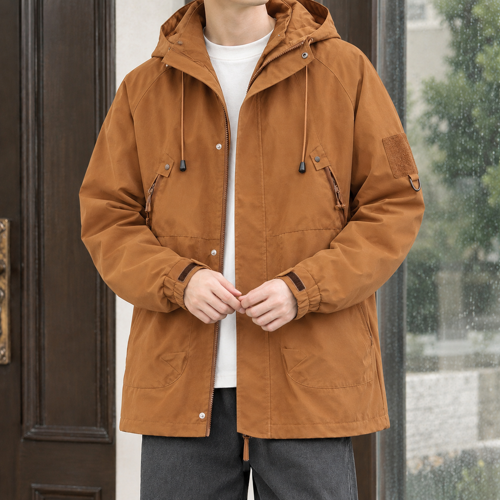 Men's Hooded Utility Jacket – Winter Jacket