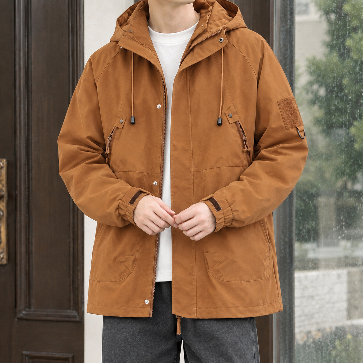 Men's Hooded Utility Jacket – Winter Jacket