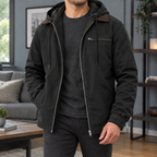Men's Hooded Jacket – Fleece Lined Winter Jacket