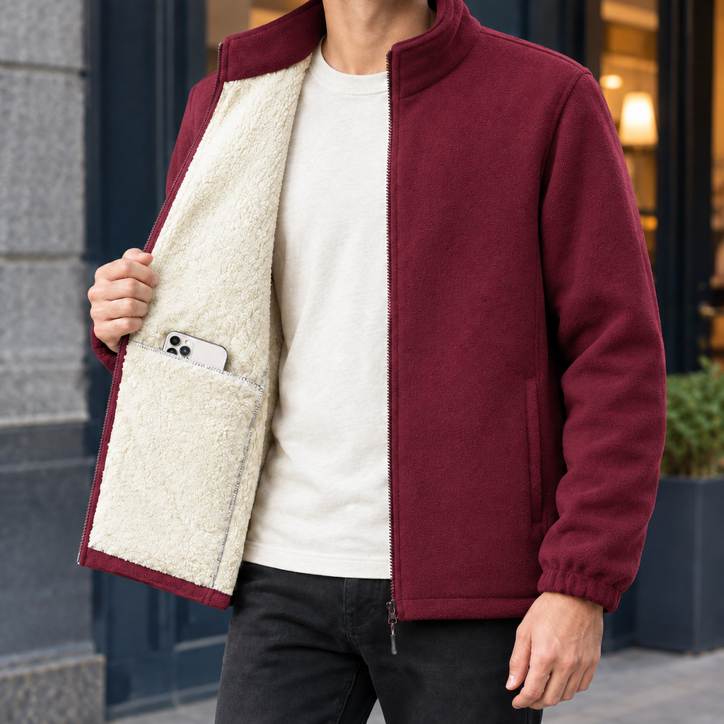 Men's Fleece Jacket – Plush Lined Winter Layer