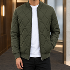Men's Quilted Bomber Jacket – Padded Winter Jacket