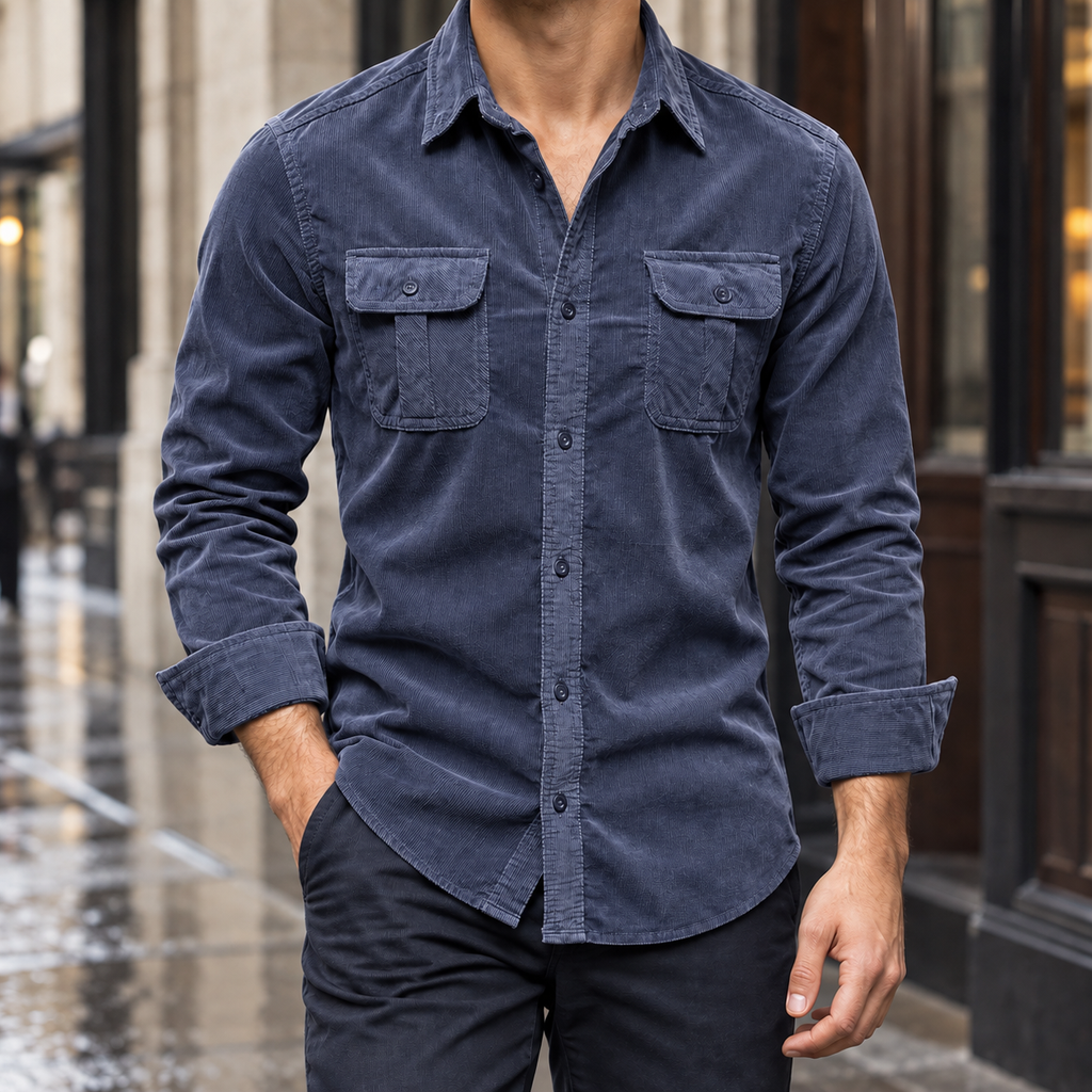 Men's Corduroy Overshirt – Winter Layering Shirt